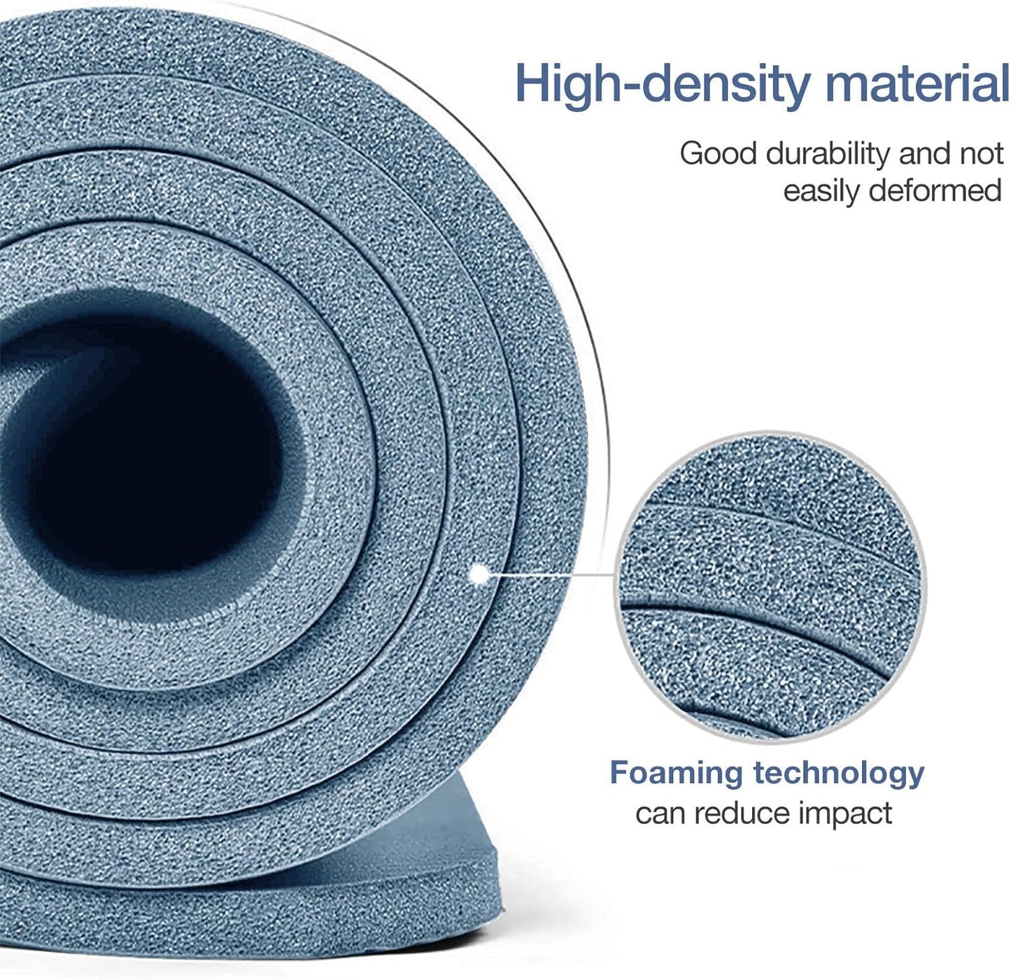 Thick Yoga Mat Non Slip, Large Size 72" L x 32" W x 0.6" TH, Premium Exercise & Fitness Mat with Carrying Strap and Bag, Workout Mats for Home