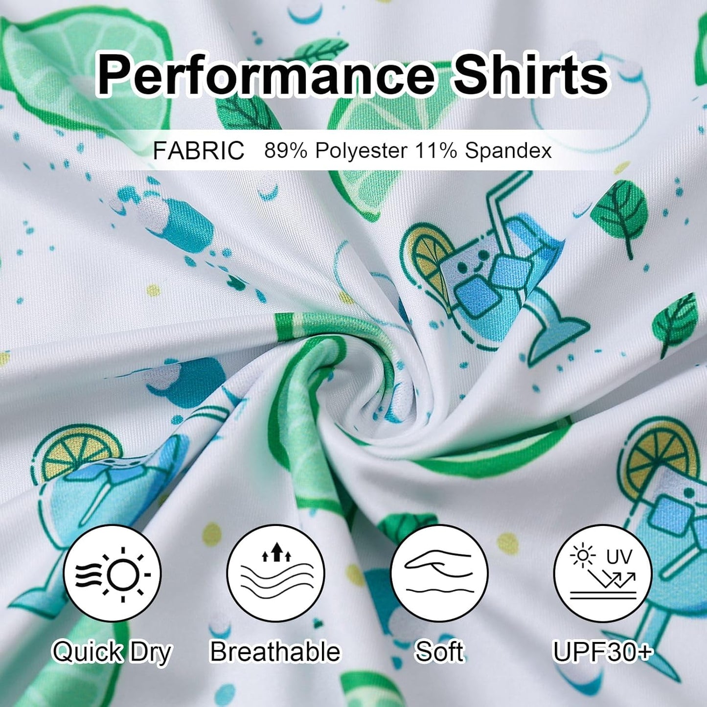 Golf Shirts for Men - Moisture Wicking Short Sleeve Performance Sport Casual Striped Collared Mens Polo Shirt