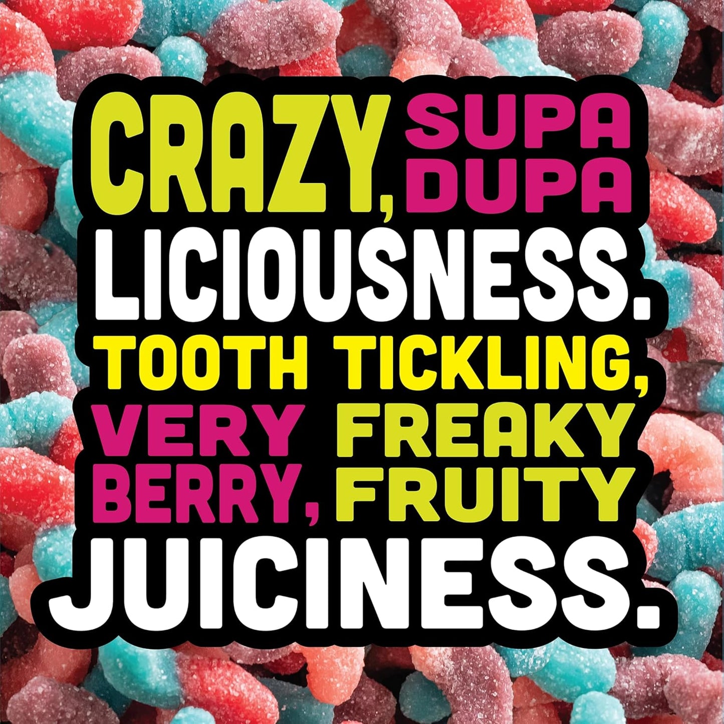 Trolli Sour Brite Crawlers, Candy, Very Berry, Sweet and Sour, Gummy Worms, 7.2 oz