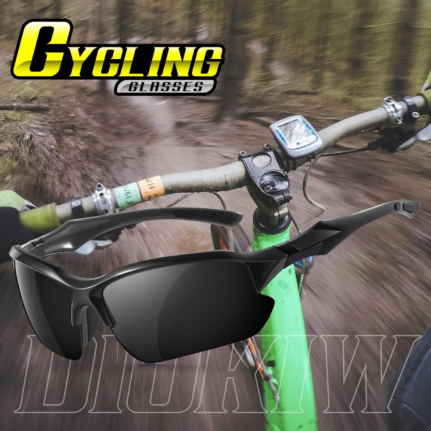 Sports Polarized Sunglasses for Men Cycling Running Fishing UV Protection Sun Glasses Lightweight Half Frame Goggles