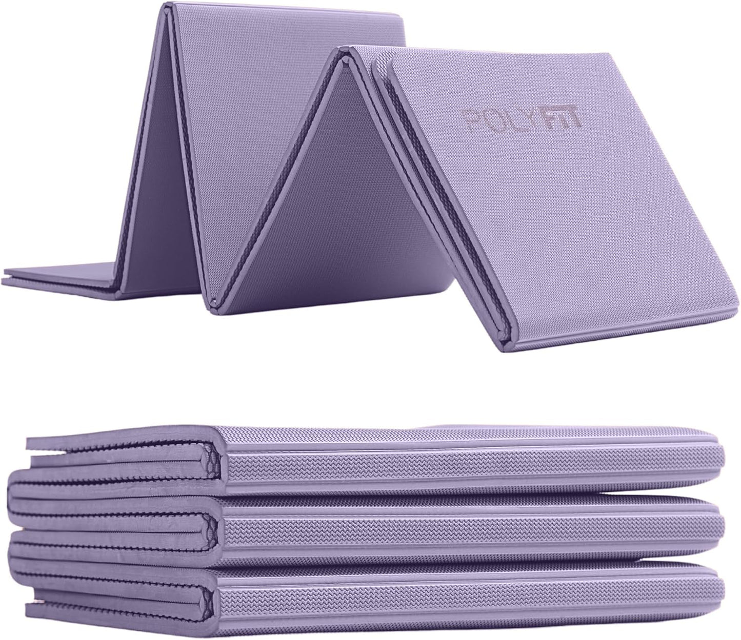Polyfit Foldable Yoga Mat for Travel and Home Workouts - 7mm Thick - Lightweight, Packable, and Easy to Store - Folding Workout Mat for Women & Men - For Stretching, Yoga & Pilates