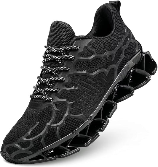 Vooncosir Men's Fashion Sneakers Breathable Mesh Running Shoes Blade Non Slip Soft Sole Casual Athletic Walking Shoes