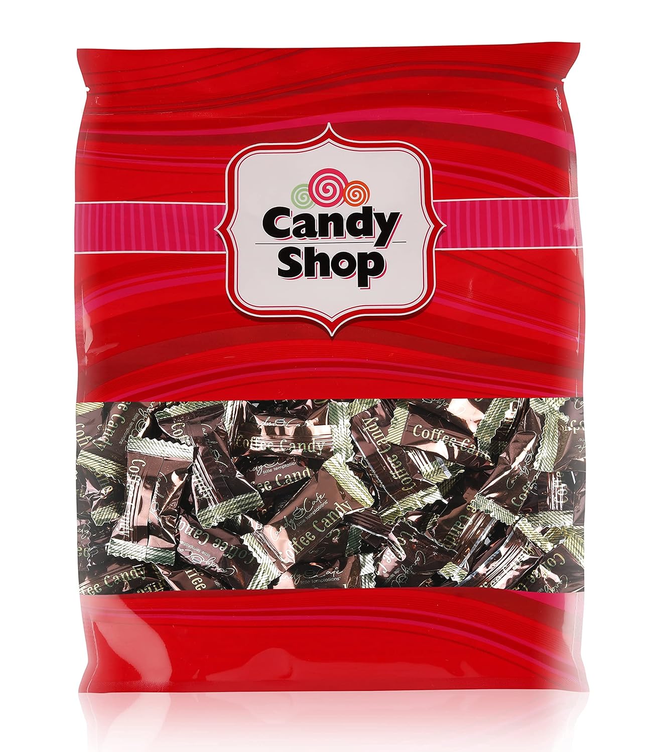 Candy Shop Coffee Candy, Dark Coffee Candy, Rich and Creamy Gourmet Hard Candy, Authentic Brazilian Coffee Flavor, Individually Wrapped, Resealable Bag (Coffee, 2 Lb)