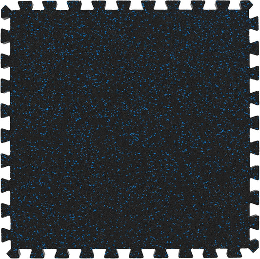 IncStores Impact Foam Rubber Floor Tiles, Interlocking Home Gym Floor Matts for Weight & Workout Equipment Room Padding, 2'x2' Tiles