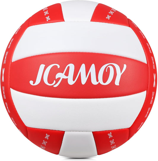 Volleyball Size 5 - Premium PU Leather, Ultra-Durable Soft to The Touch for Youth, Adults, Ideal for Indoor, Outdoor, Beach Sports Training