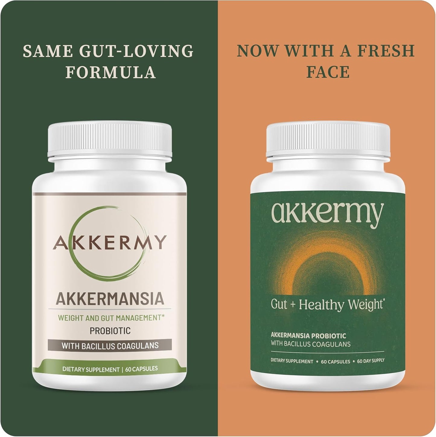 Akkermansia Probiotic for Appetite & Craving Control | Increases GLP-1 & Boosts Healthy Weight | 120 Day Supply | Made in USA | Bacillus Coagulans, B2, D3 & Chromium |SIBO Friendly, Vegan, Gluten Free