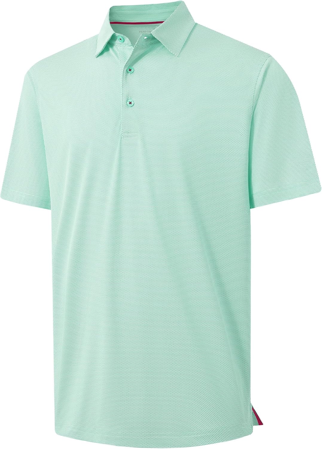 M MAELREG Golf Shirts for Men Dry fit Sports Jacquard Lightweight Performance Texture Short Sleeve Collared Polo Shirts