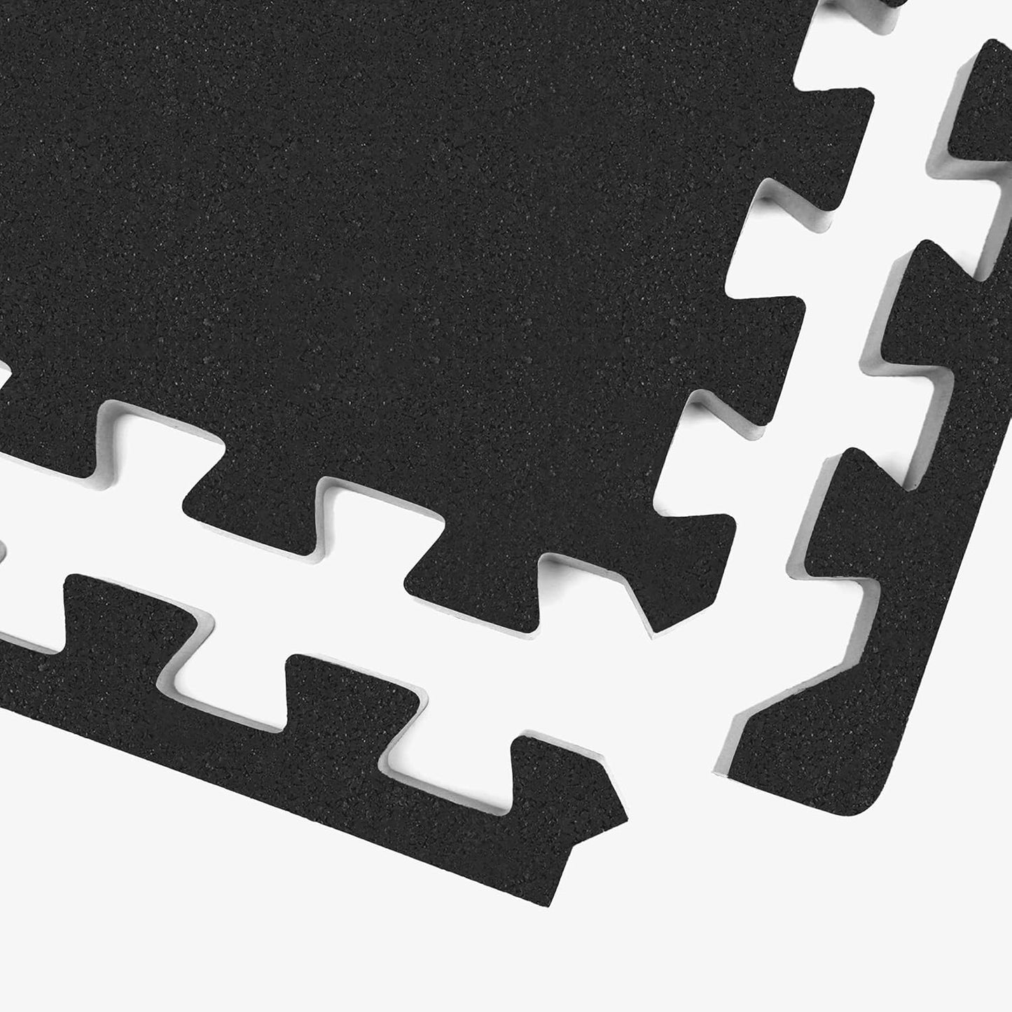 IncStores Impact Foam Rubber Floor Tiles, Interlocking Home Gym Floor Matts for Weight & Workout Equipment Room Padding, 2'x2' Tiles