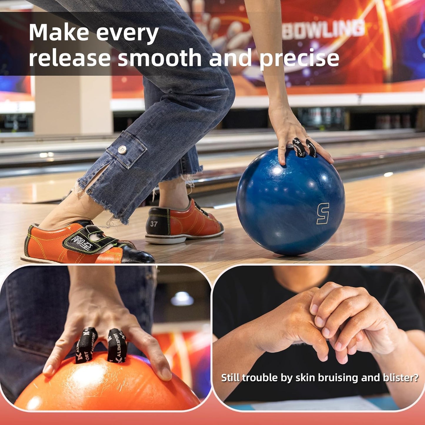 Flex Bowler Protective Tape - Bowling Thumb Tape Bowling Finger Tape Bowling Tape Thumb for Bowlers, Bowling Accessories for Men Women