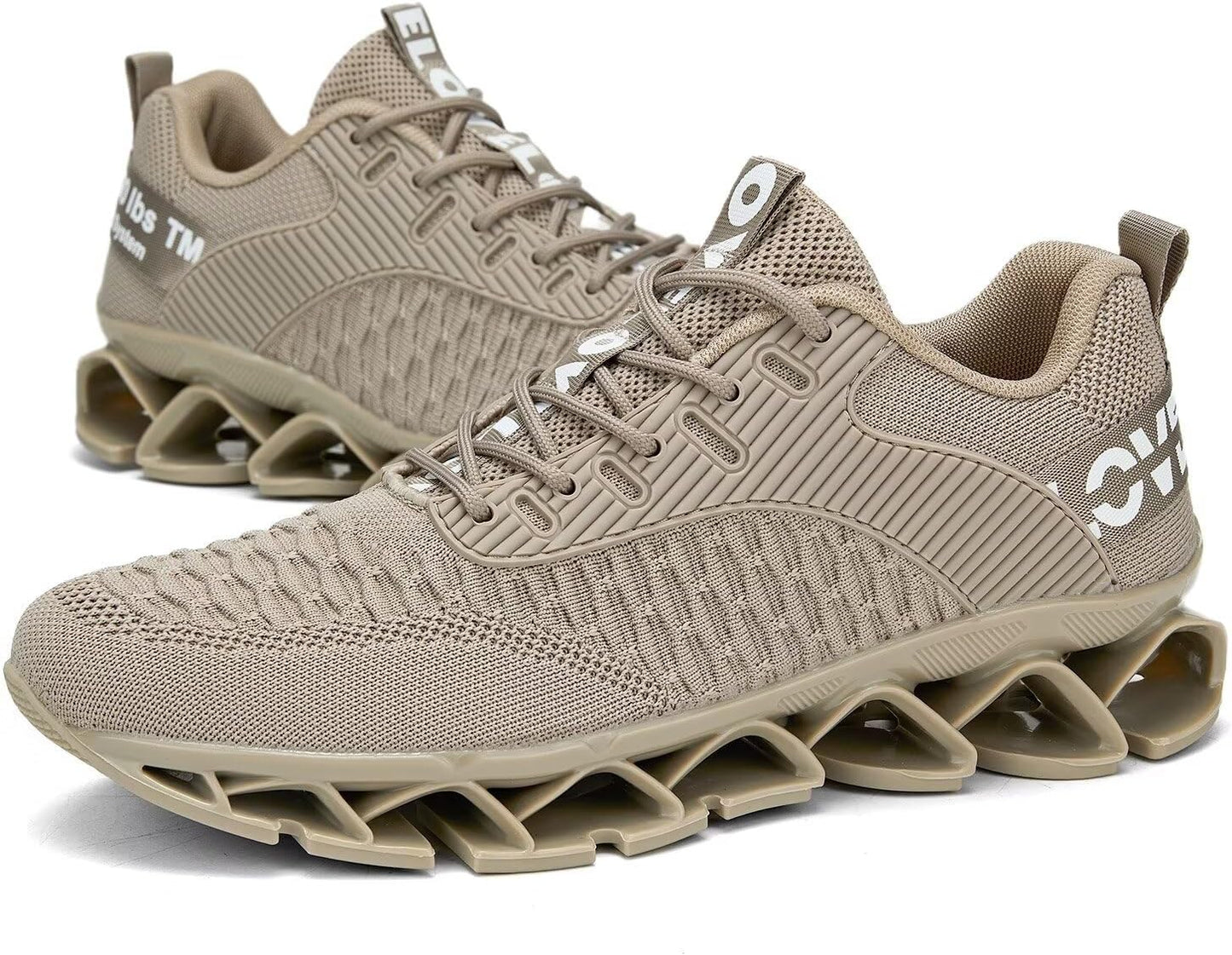 Vooncosir Men's Fashion Sneakers Breathable Mesh Running Shoes Blade Non Slip Soft Sole Casual Athletic Walking Shoes