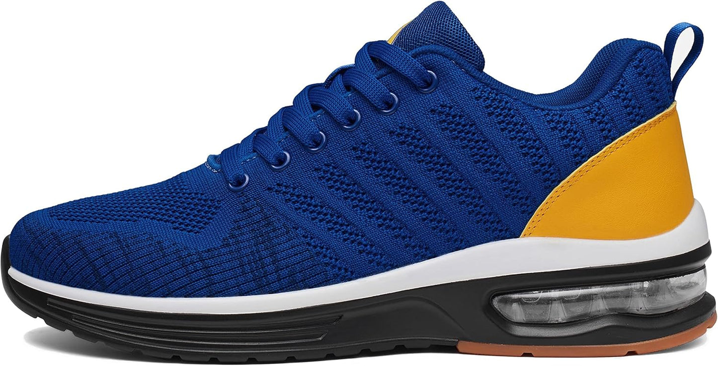 Mishansha Running Shoes for Men Sneakers Air Cushion Walking Shoes Comfortable Tennis Shoes Breathable Trail Running Shoes US Men 7.5-15