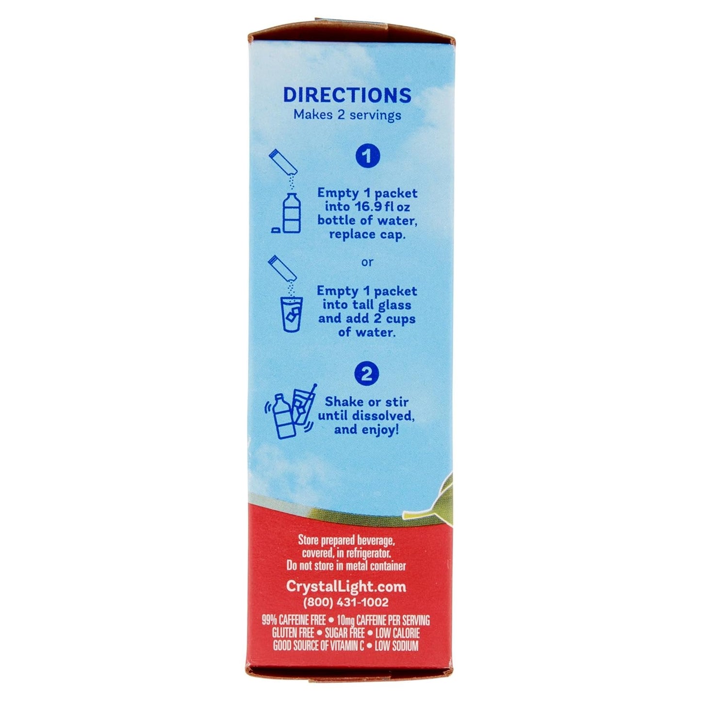 Crystal Light On The Go Raspberry Green Tea, 10-Packet Box (Pack of 6)