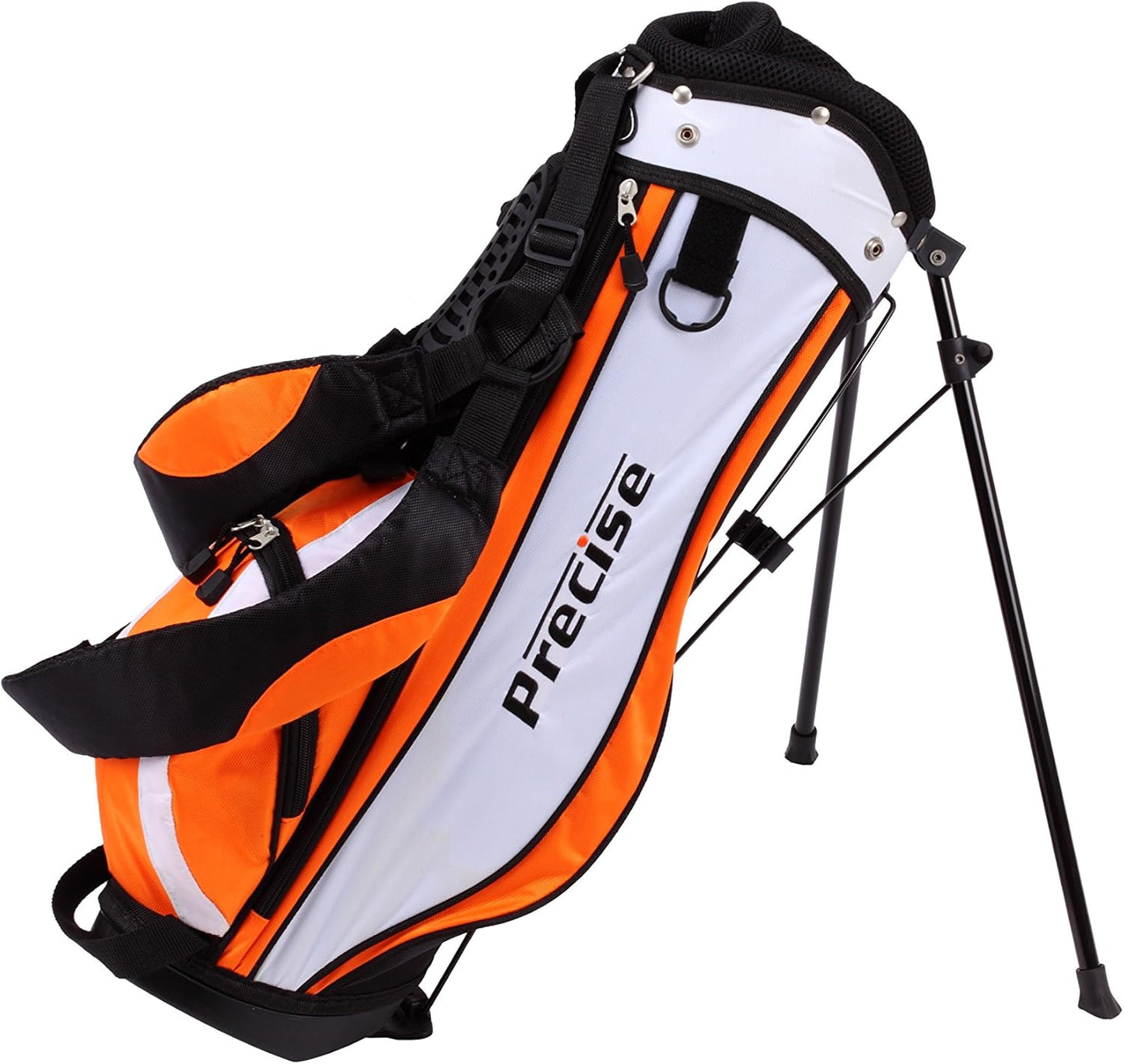 Precise X7 Kids Golf Clubs Set for Ages 3-5, 6-8, 9-12 | Right/Left Hand Girls & Boys Golf Clubs with Lightweight Graphite Shafts, Hybrid & Stand Bag