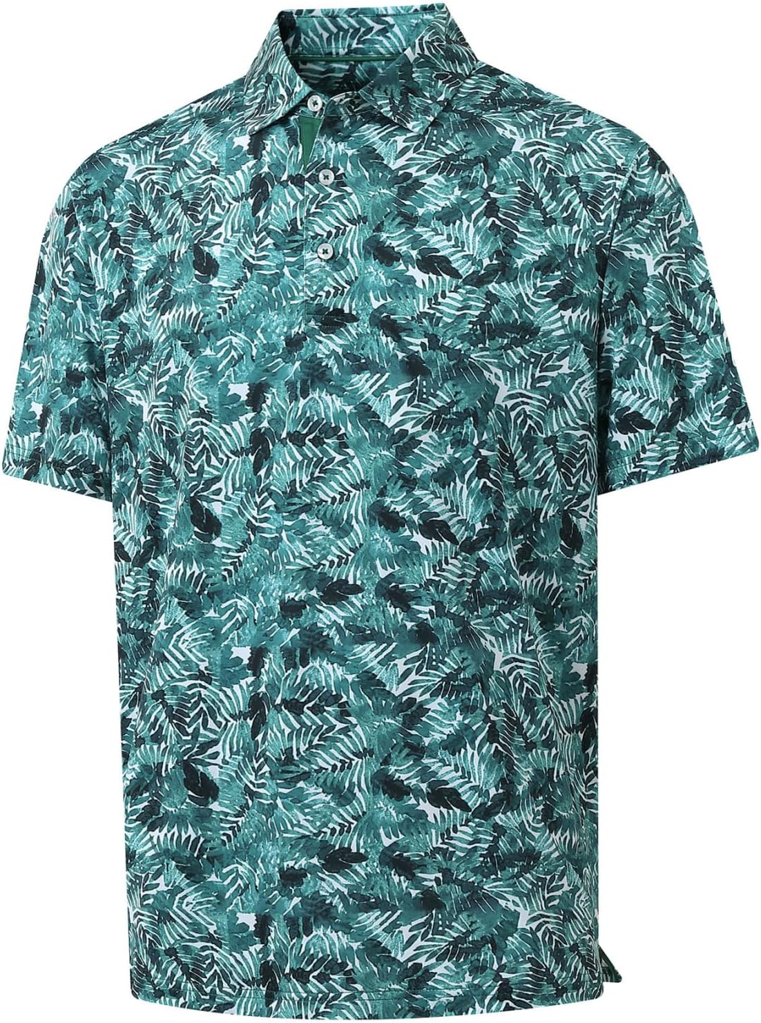 Men's Golf Polo Shirts Short Sleeve Striped Performance Moisture Wicking Dry Fit Golf Shirts for Men