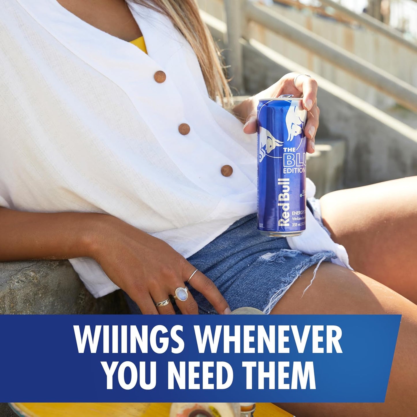 Red Bull Blue Edition Energy Drink, Blueberry, with 80mg Caffeine plus Taurine & B Vitamins, 8.4 Fl Oz, Pack of 24 Cans