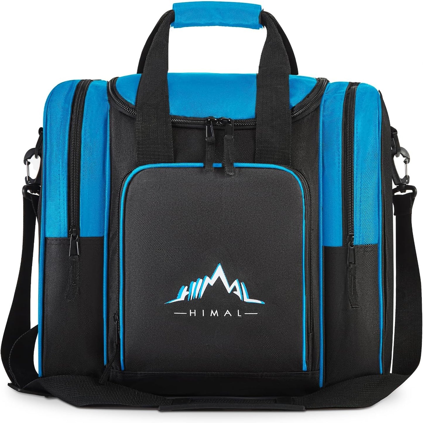 Himal Bowling Ball Bag for Single Sphere - Bowling Ball Tote Bowler's Bag with Padded Sphere Holder - Fits Bowler's Shoes Up to Mens Size 14