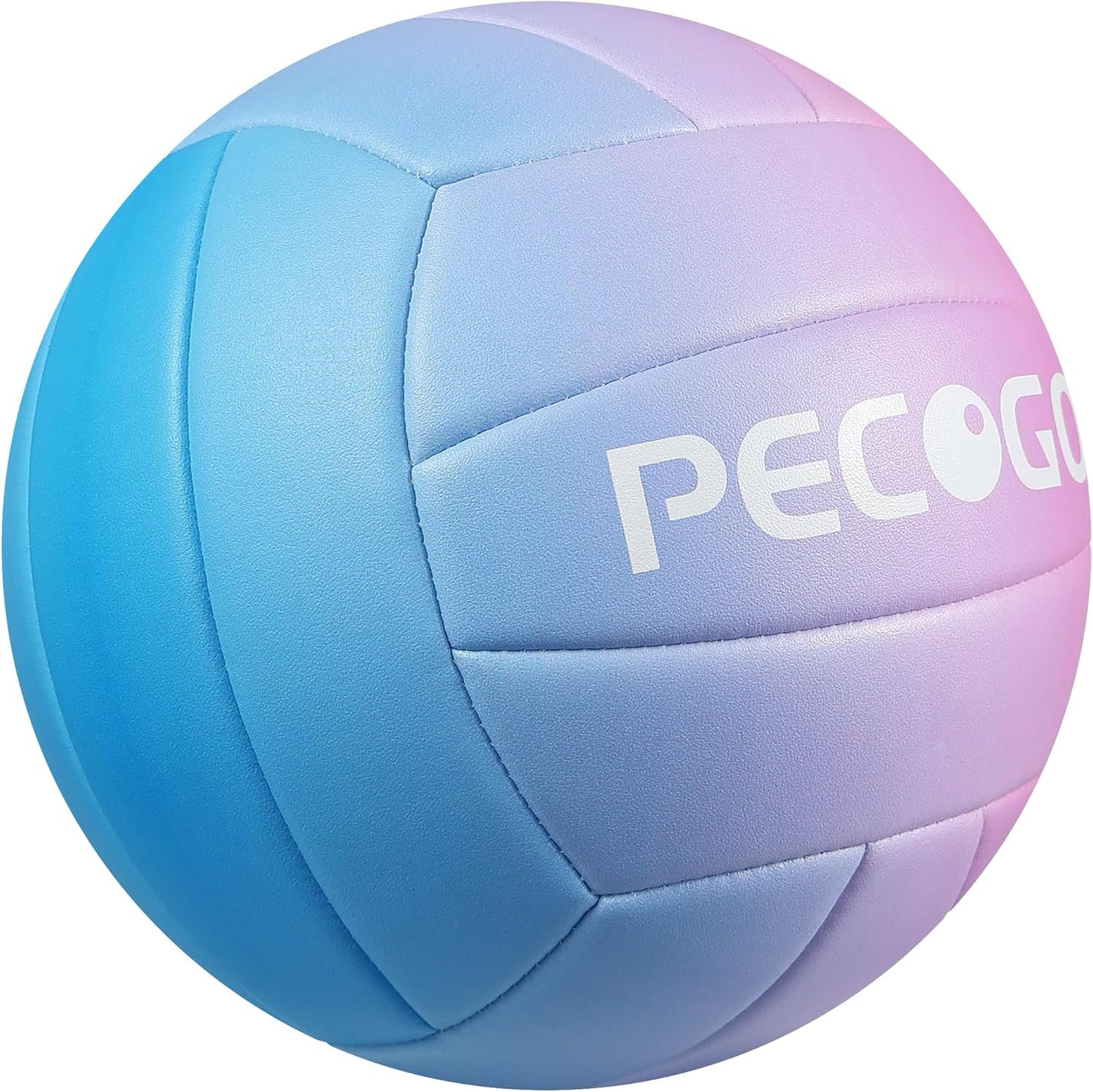Size 5 Volleyball - Durable PU Leather, Indoor/Outdoor. Soft Control, Great Airtightness for Training/Games. Ideal for All Ages