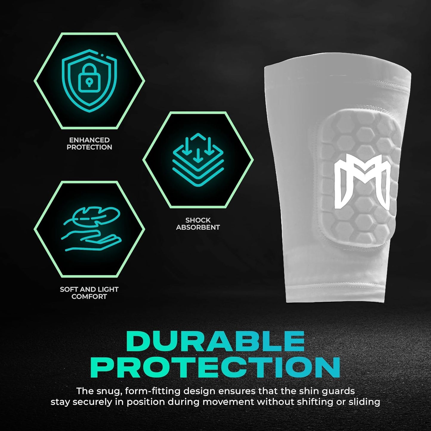 Mini Shin Guards Soccer – Built in Shin Pad Sleeves for Mens, Women, Teens - Small Shin Guards - Lightweight, Breathable Shin Defender Leg Protection