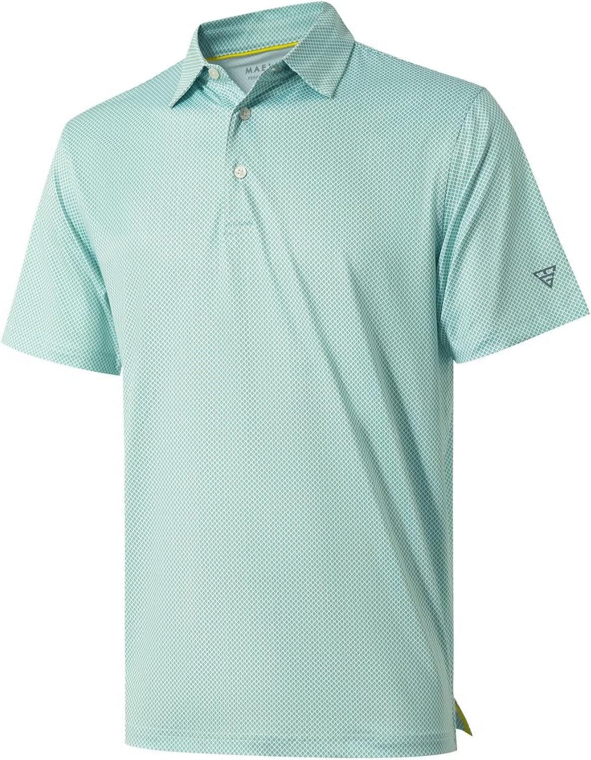 Men's Golf Polo Shirts Short Sleeve Striped Performance Moisture Wicking Dry Fit Golf Shirts for Men