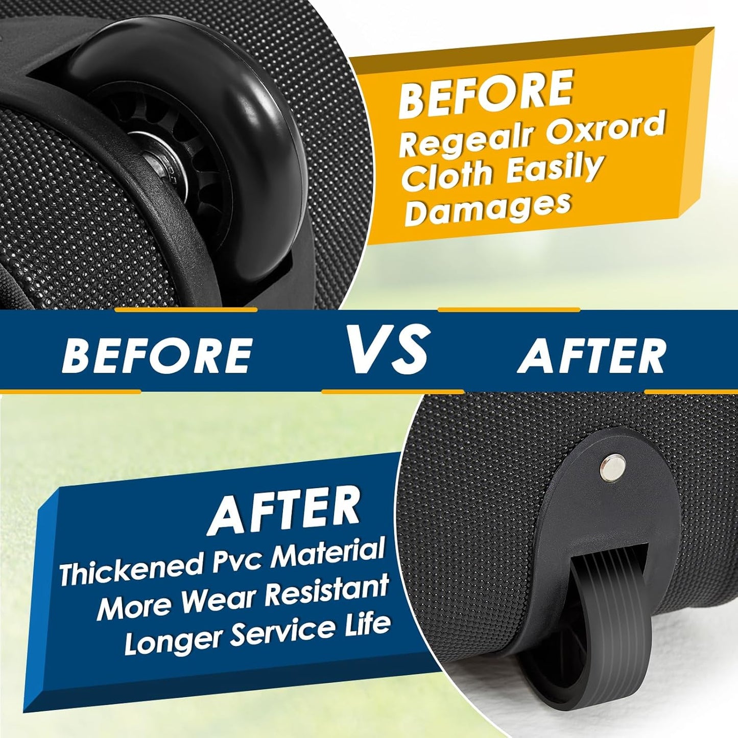 Golf Travel Bags for Airlines with Adjustable Support Rod and Detachable Shoulder Straps, Soft Foldable Golf Club Travel Covers, 900D Heavy Duty Oxford