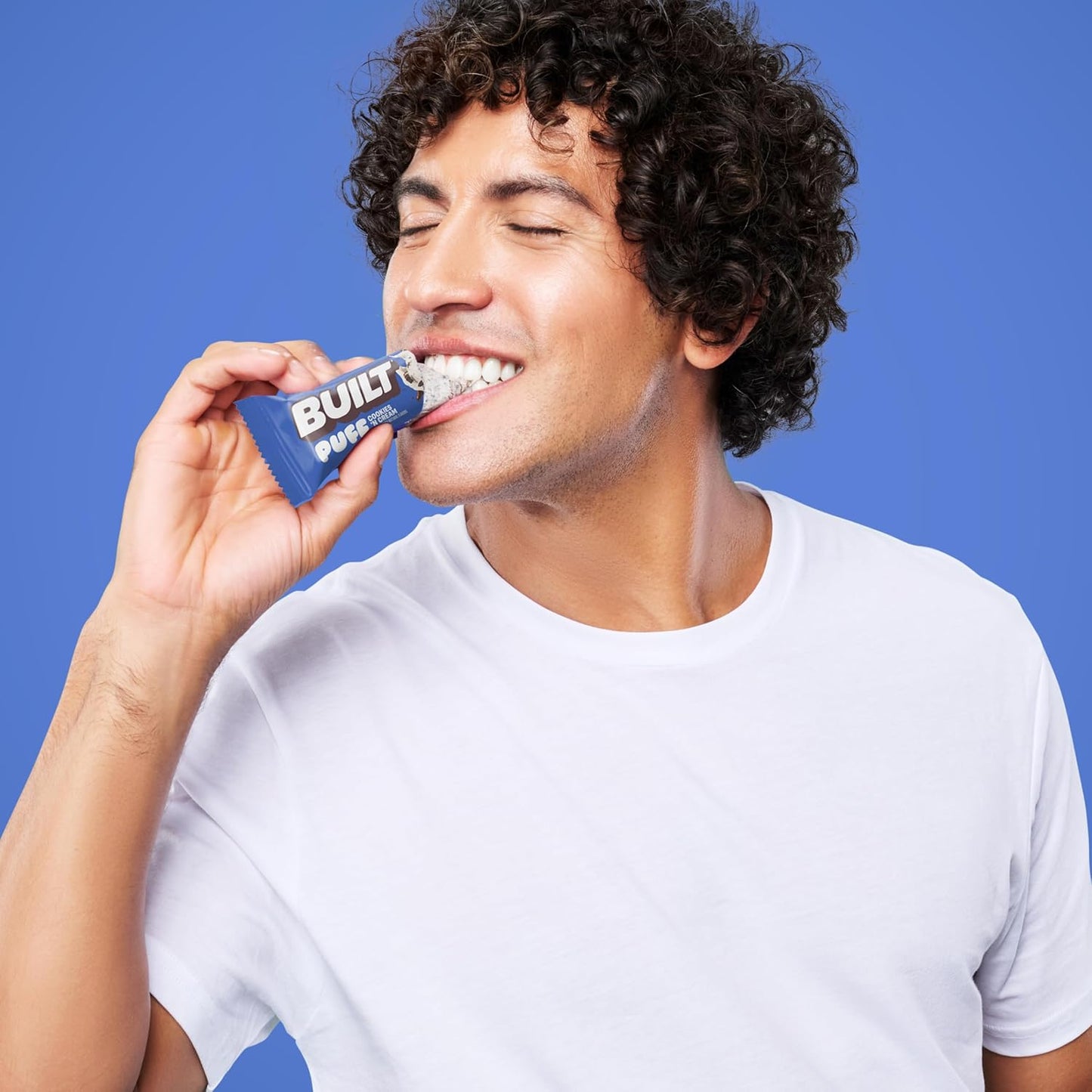 Built Bar, Puff Protein Bars, Cookies 'N Cream Puff, 17g Protein Snacks, On-The-Go Bars, Only 140 Calories, 7g Sugar, Collagen, Not Gluten Free, 12 Count