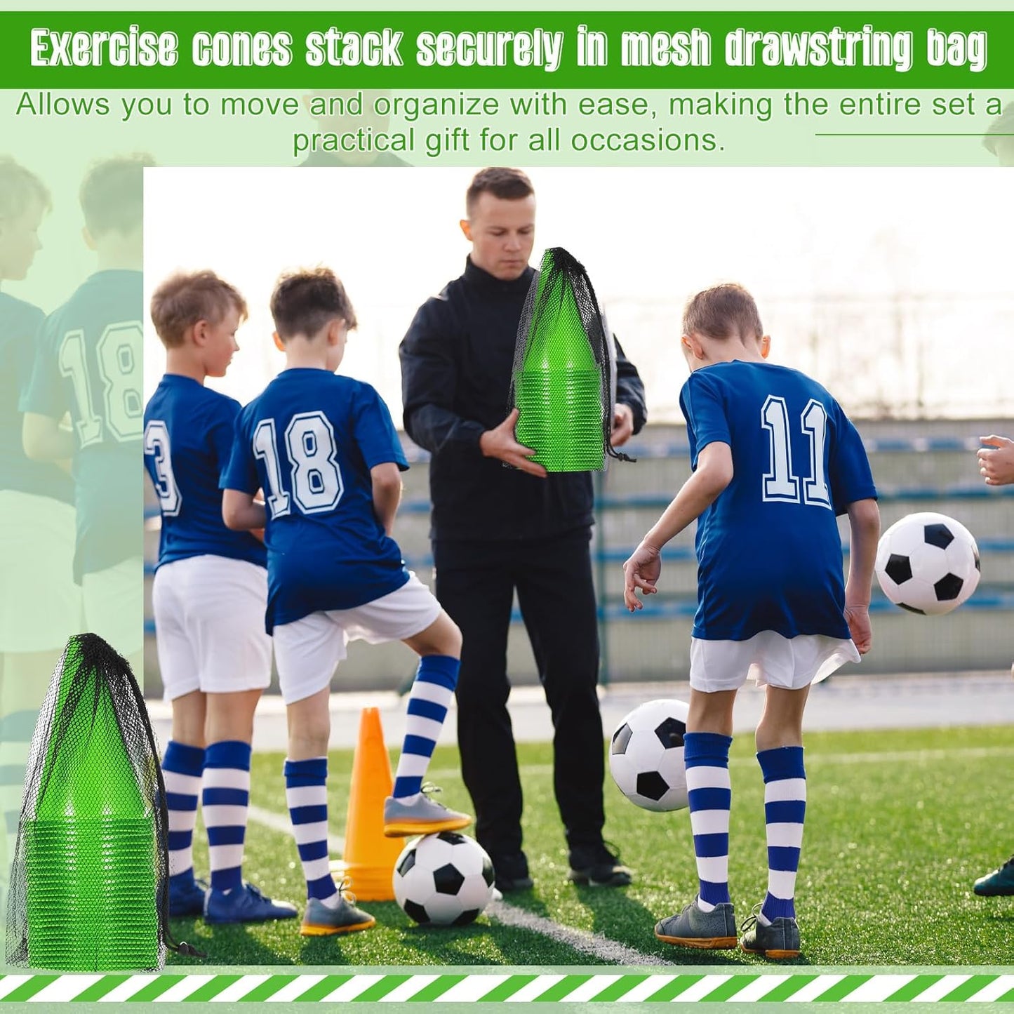 Syhood 30 Pack 7 Inch Plastic Traffic Cones Sports Training Agility Marker Mini Cones for Soccer, Skating, Football, Basketball, Indoor and Outdoor Games Sports Practice Equipment