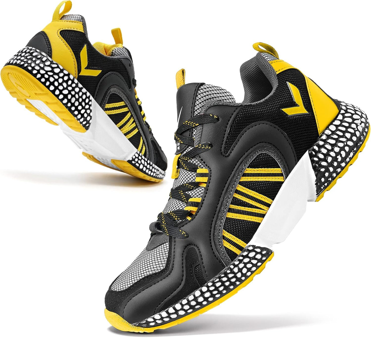 WETIKE Boy's Shoes Mesh Slip on Lightweight Running Sneakers