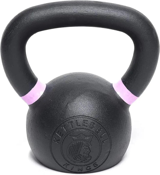 Kettlebell Kings Powder Coated Kettlebell Weights - 9-97 lb Strength Training Kettlebells for Men and Women - Hand Weights Workout Gym Equipment - Weights Set for Home Gym- New