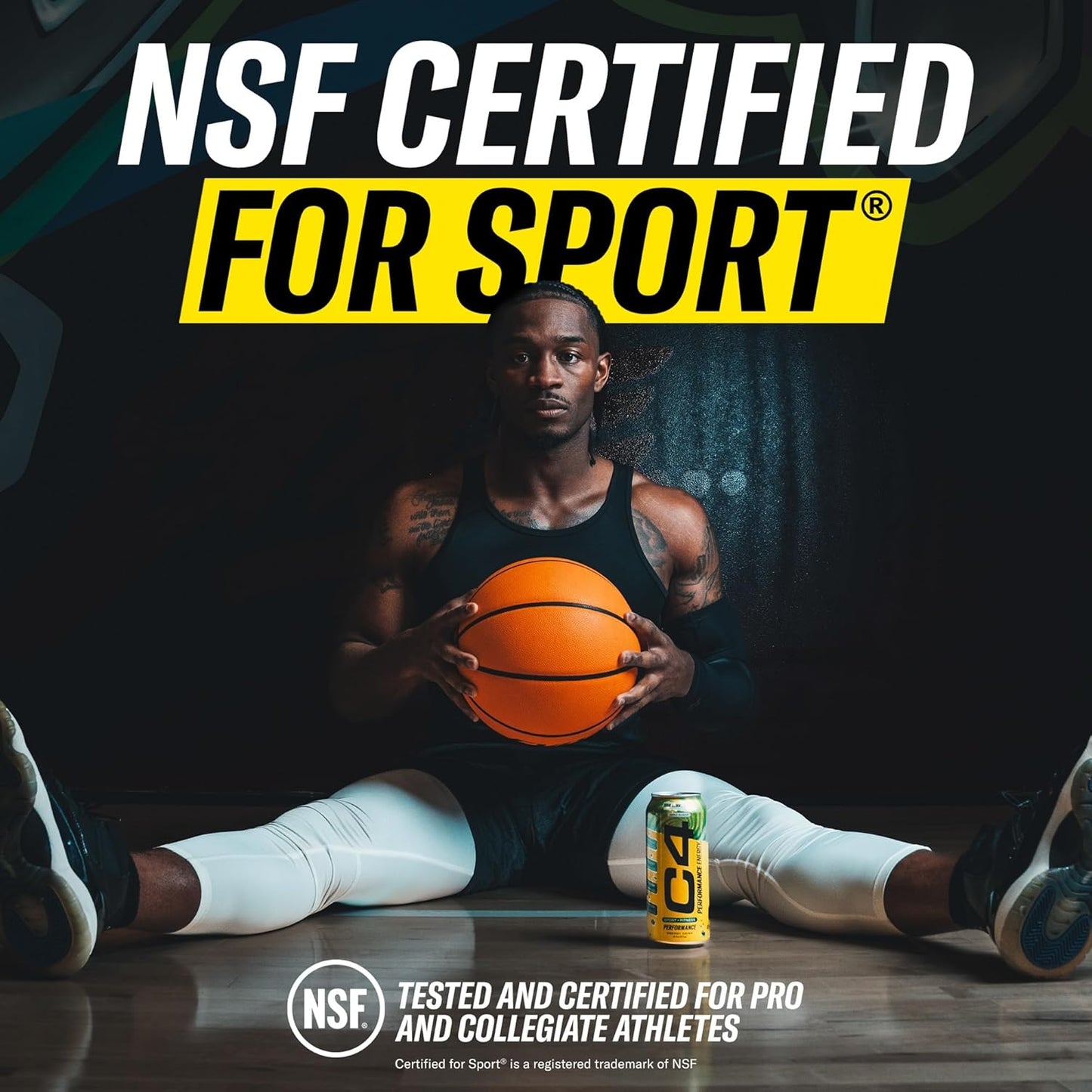 C4 Energy Drink 16oz (Pack of 12) - Strawberry Watermelon Ice - Sugar Free Pre Workout Performance Drink with No Artificial Colors or Dyes