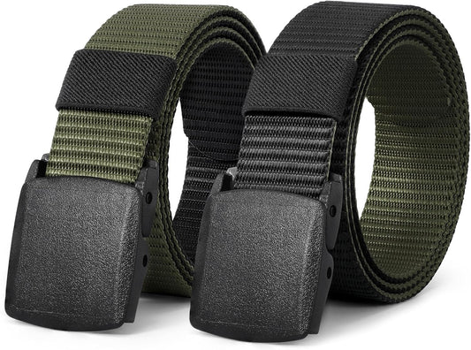 JASGOOD Nylon Canvas Breathable Military Tactical Men Waist Belt With Plastic Buckle