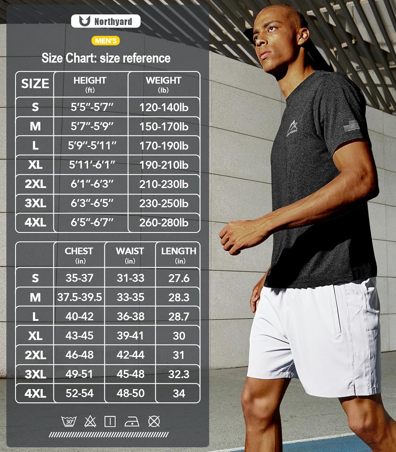 NORTHYARD Men's UPF 50+ Sun Protection Shirts Swim SPF UV Quick Dry Short Sleeve T-Shirts for Athletic Fishing Rash Guard