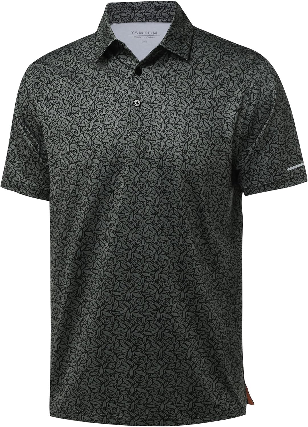 Golf Shirts for Men - Moisture Wicking Short Sleeve Performance Sport Casual Striped Collared Mens Polo Shirt