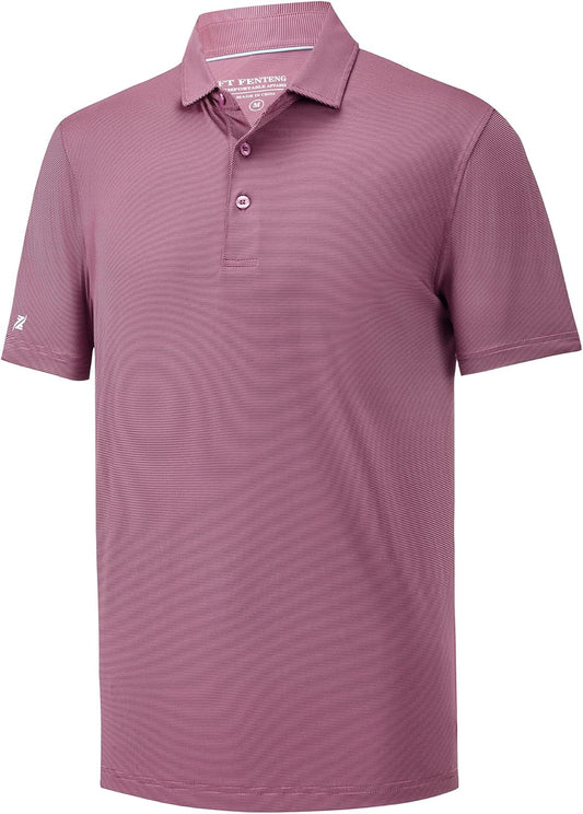 Mens Polo Shirts Short Casual Solid Stylish Dry Fit Performance Designed Collared Golf Polo Shirts for Men