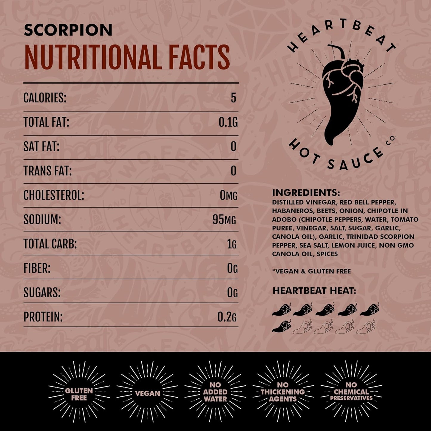 Heartbeat Hot Sauce Co. | Scorpion, 6 oz.