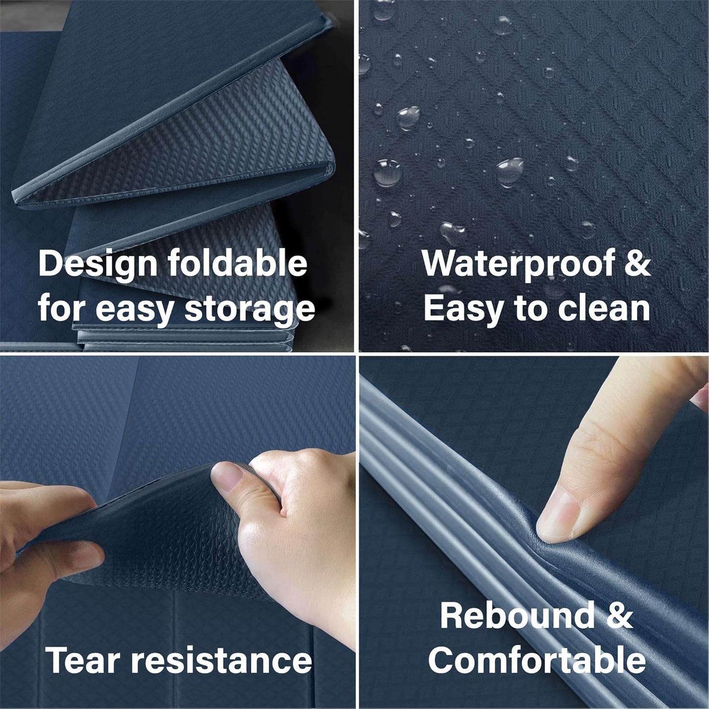 Foldable Yoga Exercise Mat – Lightweight, Anti-Slip, and Easy to Store for Yoga, Pilates, Home Workouts, and Floor Exercises