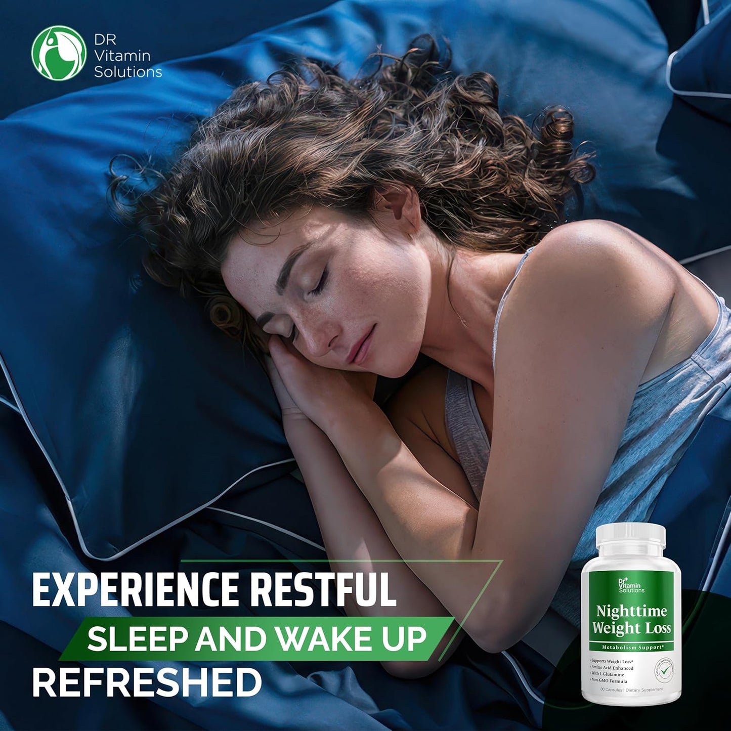 DR VITAMIN SOLUTIONS Nighttime Fat Burner Supplements - Appetite Suppressants for Weight Loss - Night-Time Fat Burner for Women and Men Supporting Sleep & Relaxation - Weight Loss Pills - 30