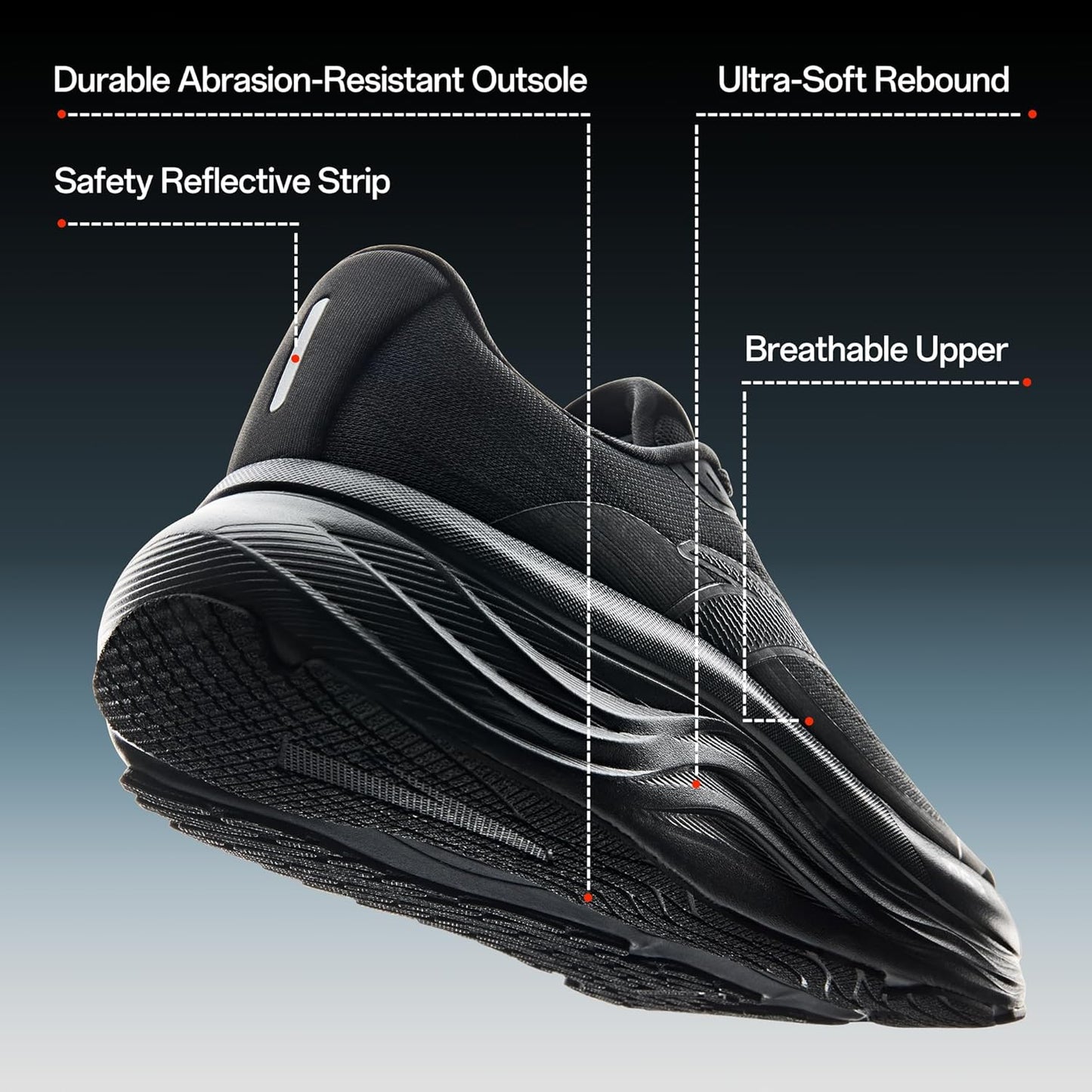 Men’s PG7 Running Shoes Cushioning Comfortable Breathable Athletic Workout Gym Cross Trainer Sports Sneakers