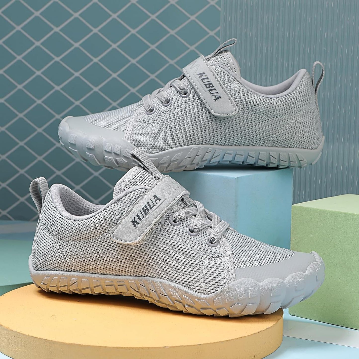 KUBUA Kids Barefoot Shoes Boys Girls Sneakers Naturally Splay Shoes Toddler Little Big Kid