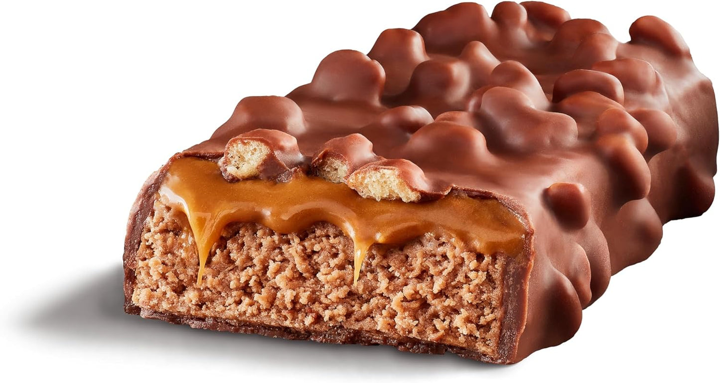 FULFIL Protein Snack Bars, Chocolate Salted Caramel Flavored, Gluten Free with 15g Protein, Pantry Staples, 12 Count