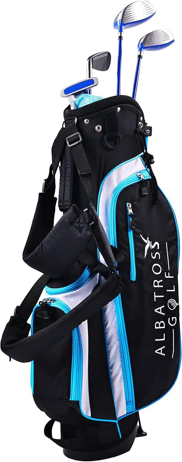 Junior Complete Golf Club Set with Stand Bag for Age 3-12, 7-Piece or 8-Piece Set, Right Hand