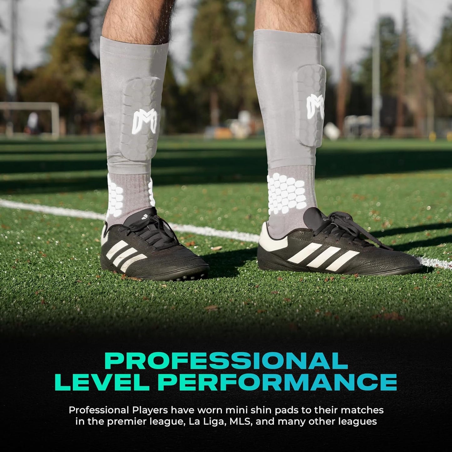 Mini Shin Guards Soccer – Built in Shin Pad Sleeves for Mens, Women, Teens - Small Shin Guards - Lightweight, Breathable Shin Defender Leg Protection