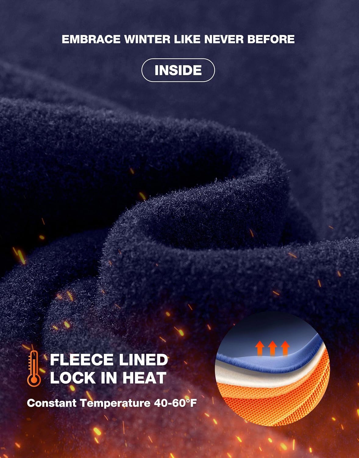 G Gradual Women's Fleece Lined Pants Water Resistant Winter Thermal Flare Leggings Hiking Snow Pants for Women 4 Pockets