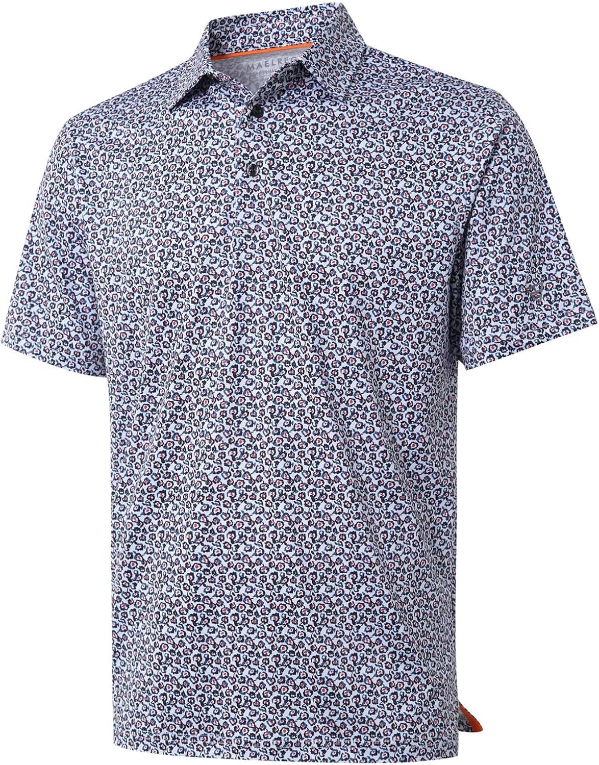 Men's Golf Polo Shirts Short Sleeve Striped Performance Moisture Wicking Dry Fit Golf Shirts for Men