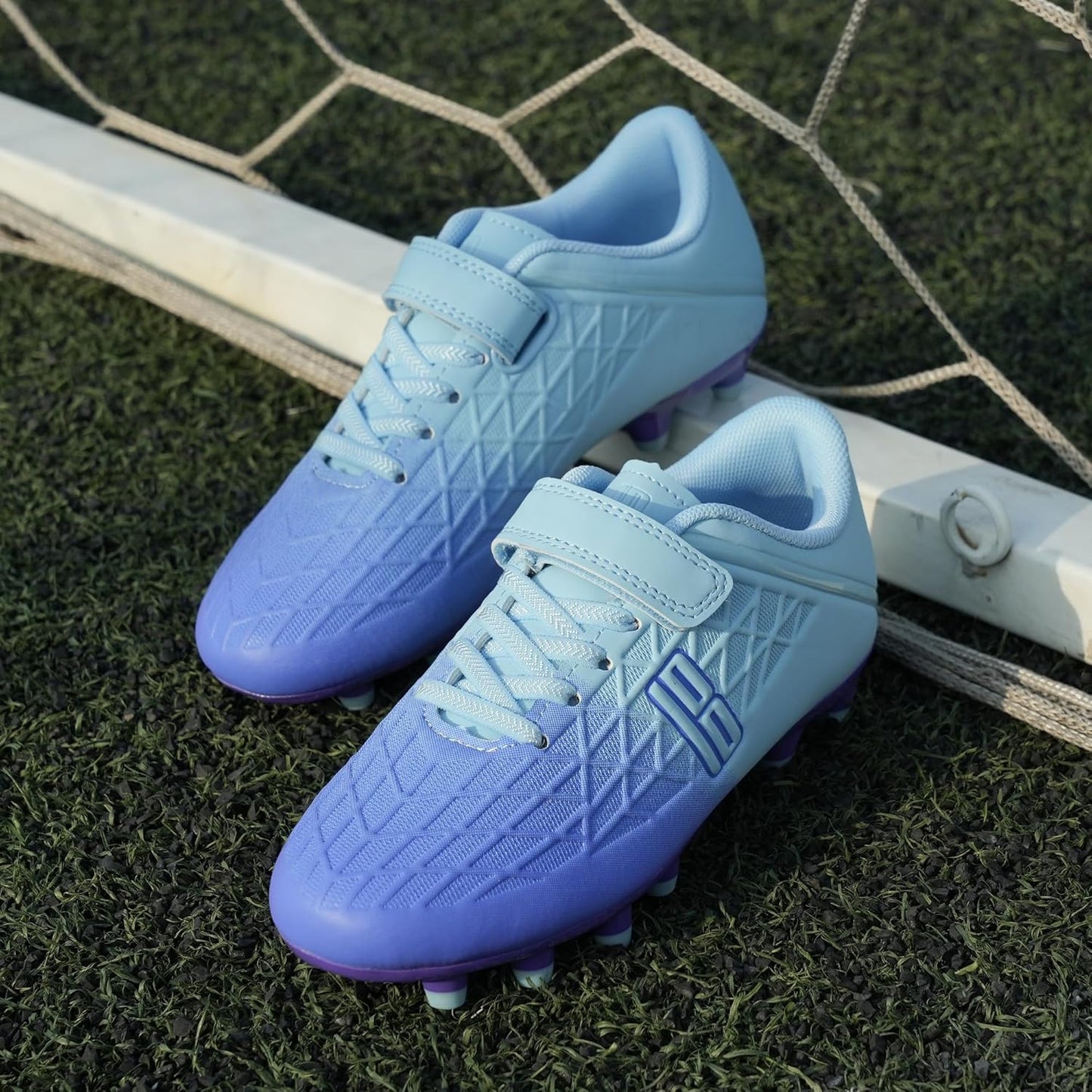 brooman Kids Firm Ground Soccer Cleats Boys Girls Football Cleats with Soccer Socks