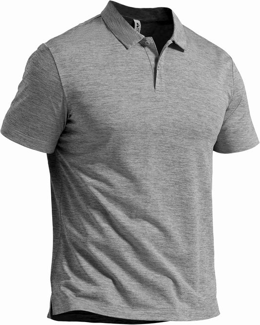 Pioneer Camp Men's Golf Shirt UPF 50+ Quick Dry Polo Shirts Short Sleeve Moisture Wicking Performance Tees Collar Work Shirts