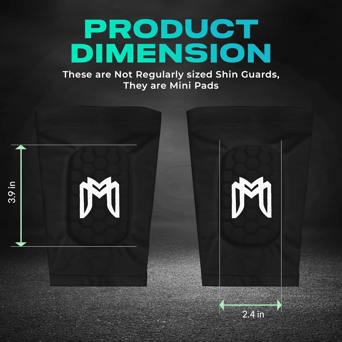 Mini Shin Guards Soccer – Built in Shin Pad Sleeves for Mens, Women, Teens - Small Shin Guards - Lightweight, Breathable Shin Defender Leg Protection