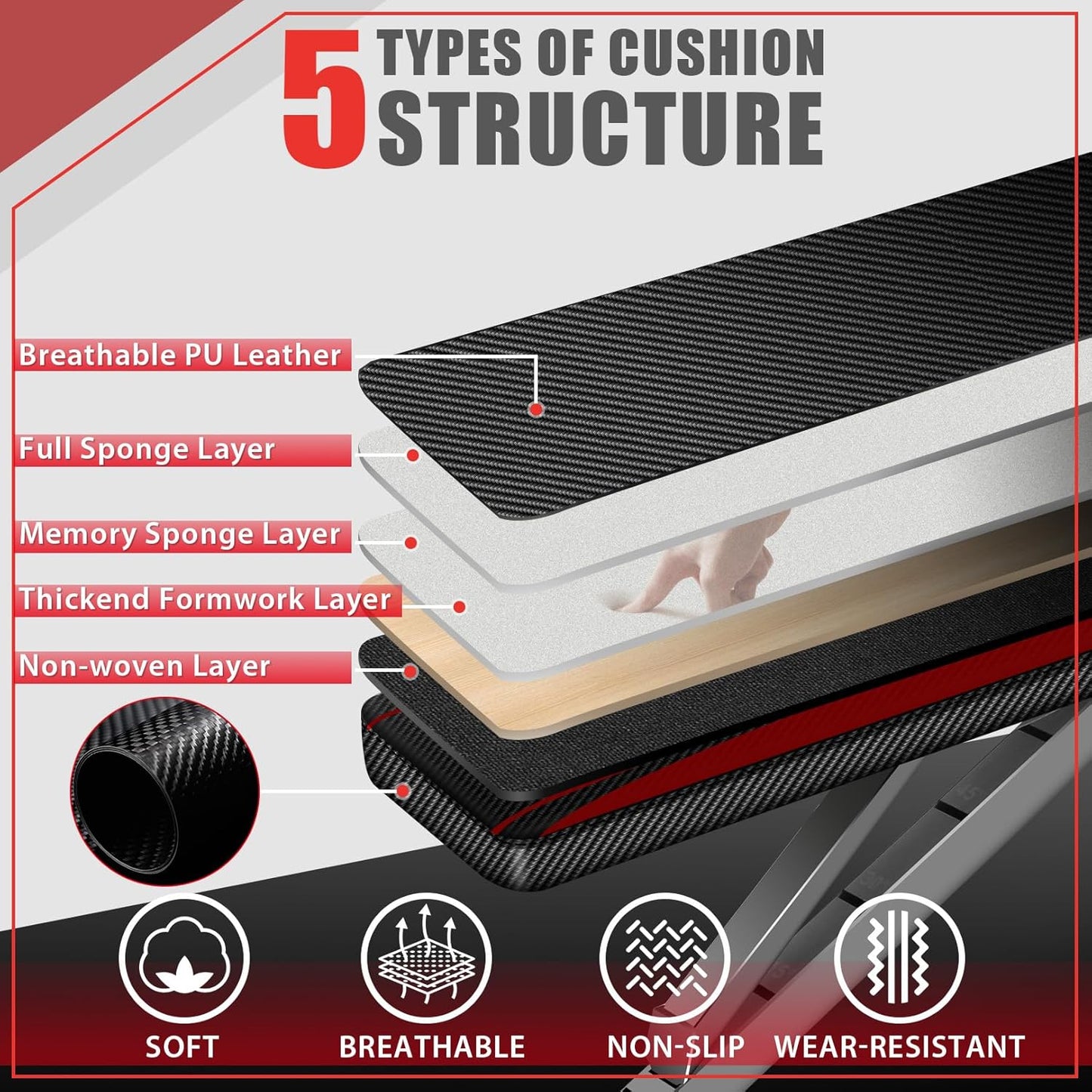 OPPSDECOR 900LBS Adjustable Weight Bench Press with Leg Extension and Preacher Curl Pad, Flat Incline Decline Utility Workout Bench for Home Gym Exercise