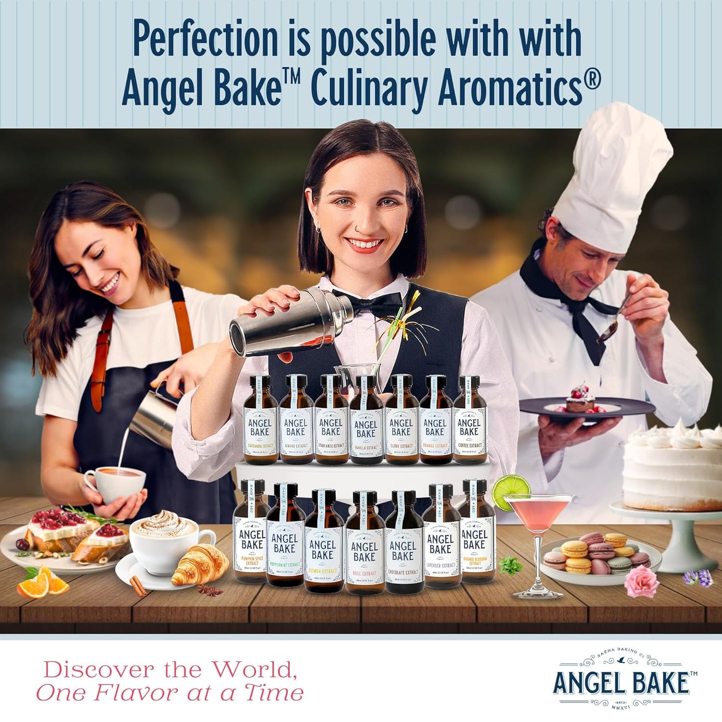 Pure Peppermint Extract for Baking & Mixology - Culinary Grade Peppermint Essence and Flavoring - Kosher, Keto Friendly, Vegan, Gluten-Free for Desserts, Beverages & Recipes (2 Oz Extract)