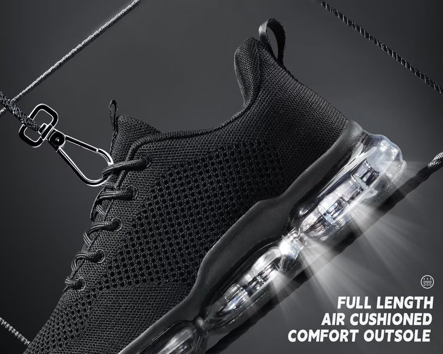 Men's Air Cushion Running Shoes Breathable Tennis Fashion Sneakers Non Slip Workout Casual Sport Shoes Gym Training Comfortable Walking Shoes