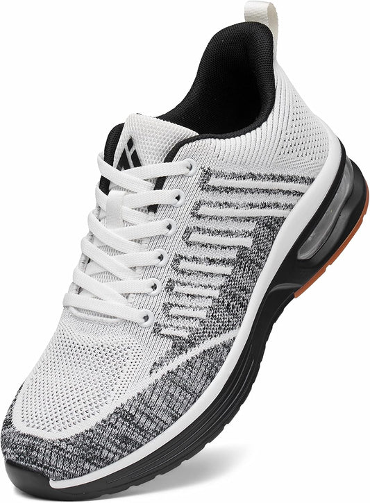 Mishansha Running Shoes for Men Sneakers Air Cushion Walking Shoes Comfortable Tennis Shoes Breathable Trail Running Shoes US Men 7.5-15